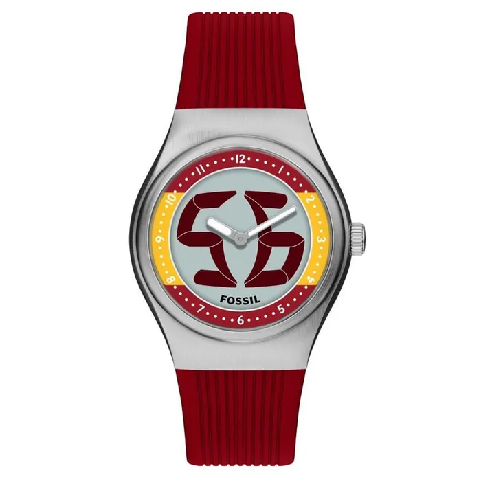 Đồng Hồ Unisex Fossil Archival Big Tic World Cup 40mm LE1242 Màu Đỏ
