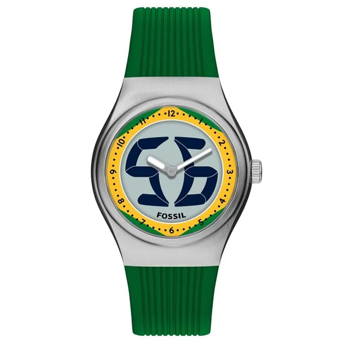 Đồng Hồ Unisex Fossil Archival Big Tic World Cup 40mm LE1243 Màu Xanh Lá