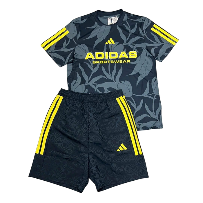 Bộ Quần Áo Tennis/Pickleball Nam Adidas Street Sports Tiro AOP Màu Xanh Đen Size XL