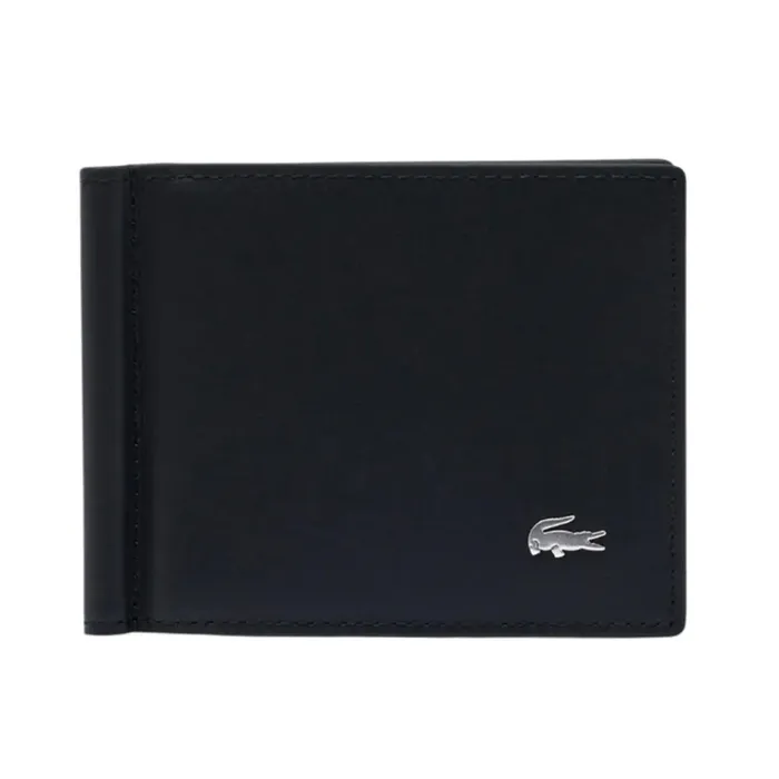 Ví Lacoste Folding Wallet With Bill Clip NH4404FG 000 Màu Đen