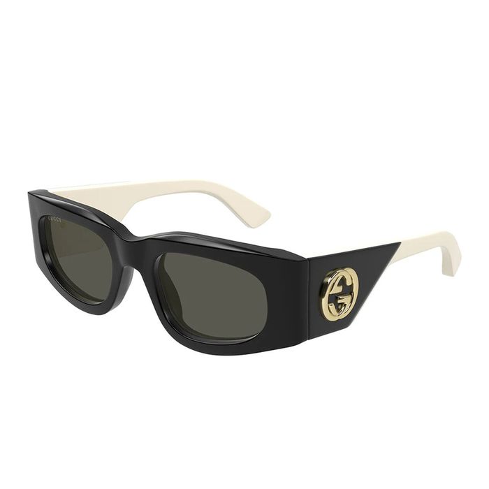 Kính Mát Gucci Sunglasses GG1664S 001 Màu Đen/Xám