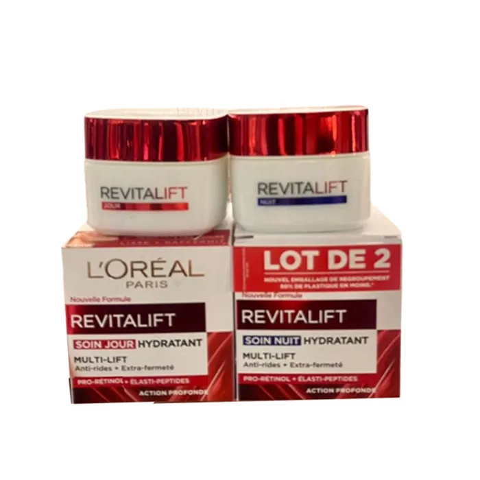 Combo Kem Dưỡng Săn Chắc Da Ngày Và Đêm L'Oreal Revitalift Hydrating (2 x 50ml)