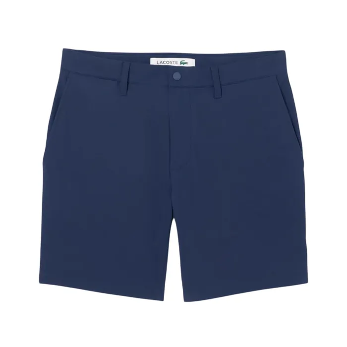 Quần Short Nam Lacoste Men's Slim Fit Commuter Shorts FH3014-51-166 Màu Xanh Navy Size 34