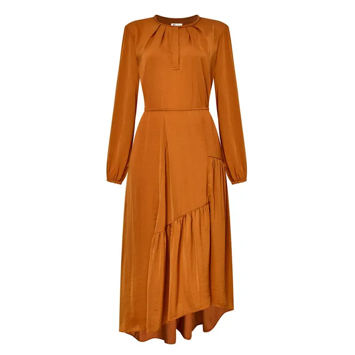 Váy Lụa Nữ F2 Fashion & Freedom D430-CAM NGOI-S-0424 Màu Cam Size S