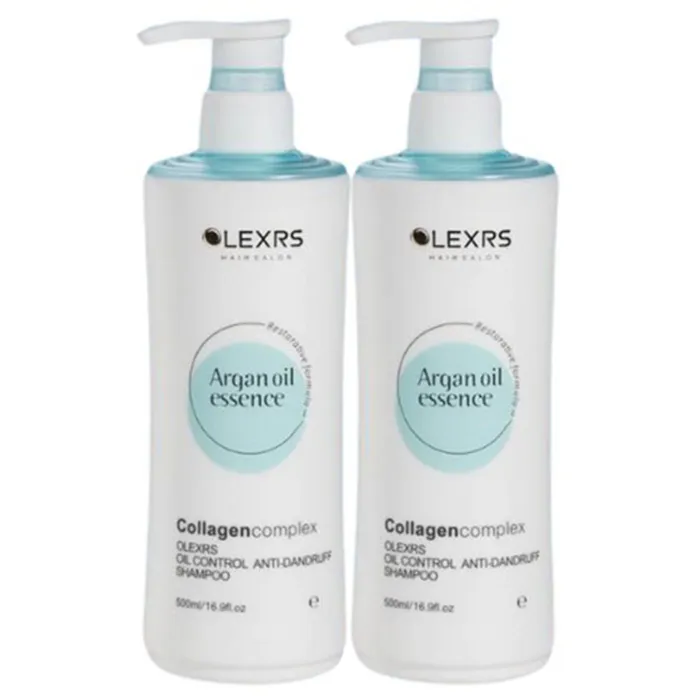 Set Dầu Gội Và Dầu Xả Olexrs Hair Salon Argan Oil Essence 500ml x 2 (Bản Màu Xanh)
