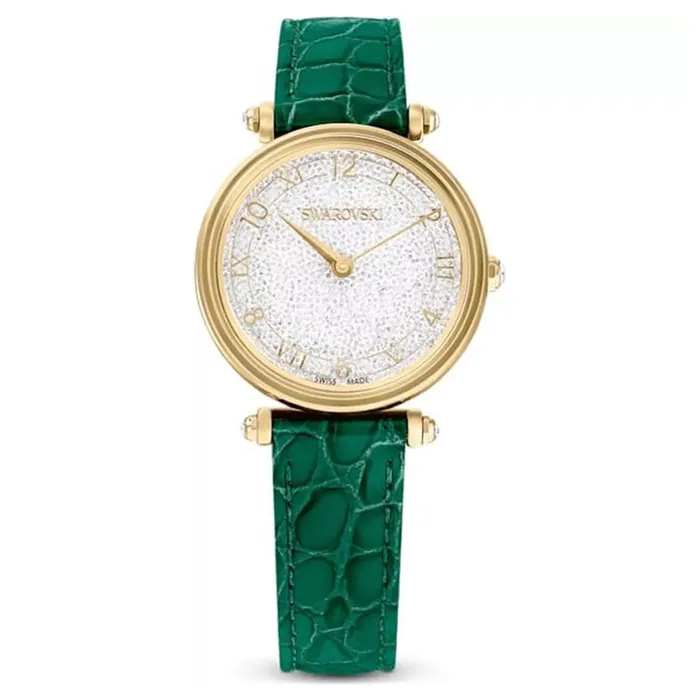 Đồng Hồ Nữ Swarovski Crystalline Wonder Watch 35mm Màu Xanh - Vàng
