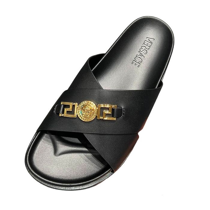 Dép Nam Versace Medusa Logo Black 1014647-1A02195-1B00V Màu Đen Size 41