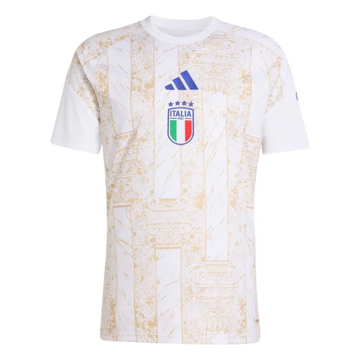 Áo Thun Nam Adidas Italy National Team Men's Home Kit 26 JY5633 Tshirt Màu Be Trắng Size XL