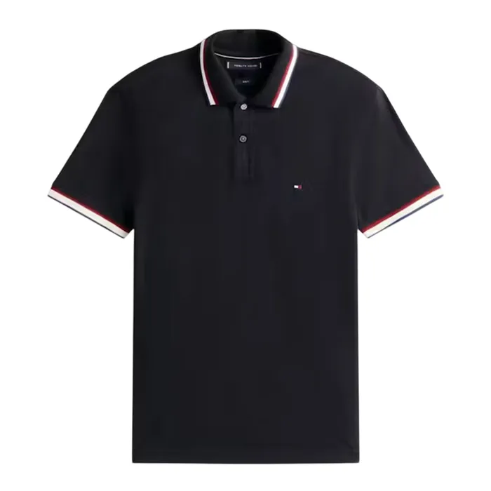 Áo Polo Nam Tommy Hilfiger Cuff Slim Fit 40308 - BDS Màu Đen Size M