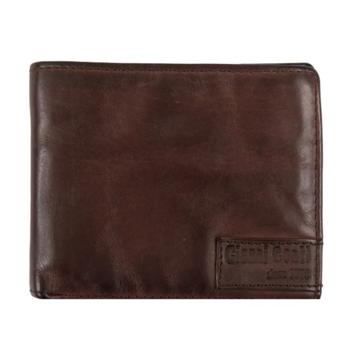 Ví Nam Gianni Conti Leather Wallet 4207220 - RAUL - Brown Màu Nâu Đậm