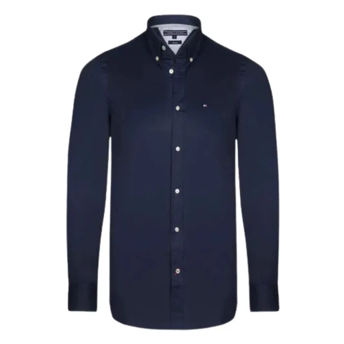 Áo Sơ Mi Dài Tay Nam Tommy Hilfiger Men's Shirt ALAN CHK CF2 / 887820092 Màu Xanh Than Size L
