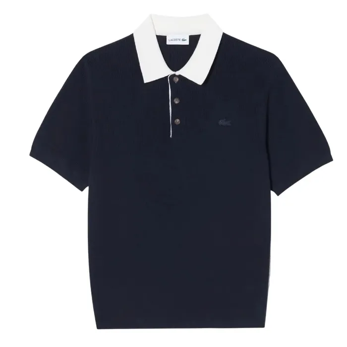 Áo Polo Nam Lacoste Regular Fit Navy Blue PH943E 166 Màu Xanh Đen Size 5