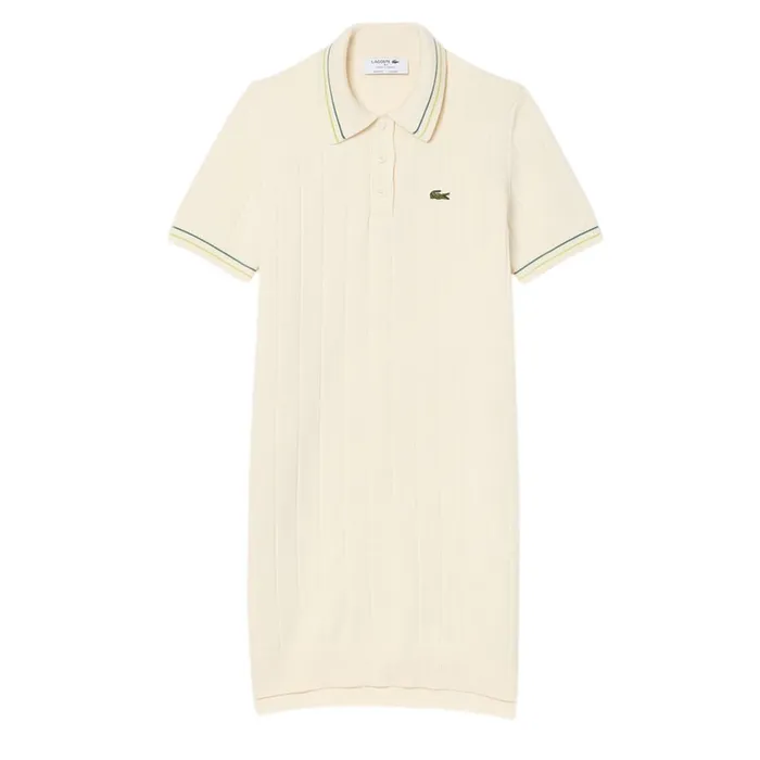 Váy Polo Nữ Lacoste Beige Cotton Polo Dress EF3585-00-I84 Màu Be Size 38