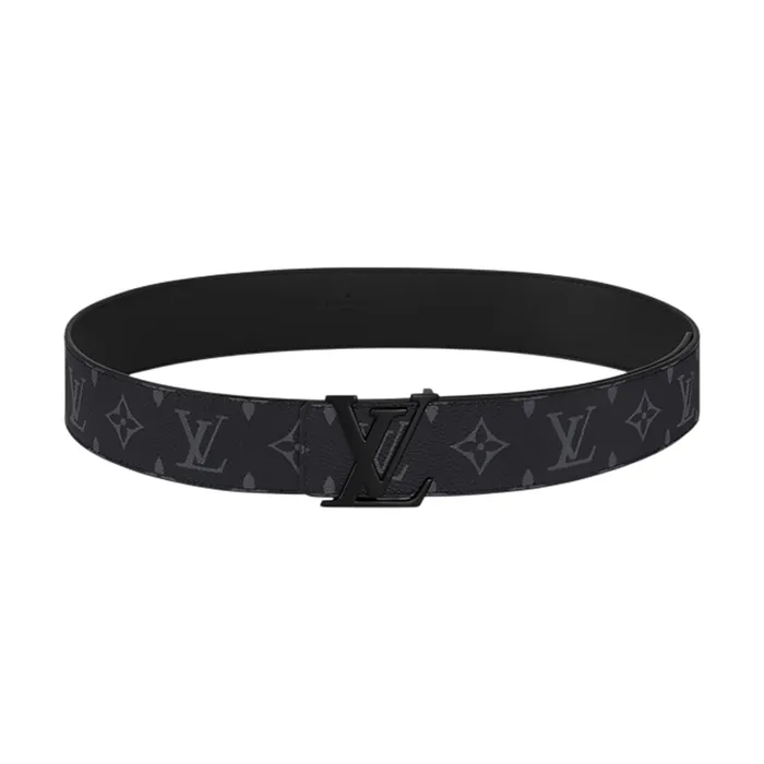 Thắt Lưng Nam Louis Vuitton LV Men Monogram Leather Belt Black 4cm Wide M4482 Màu Đen Size 90