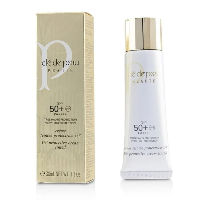 Kem Chống Nắng Nâng Tone Clé de Peau UV Protective Cream Tinted SPF 50+/PA++++ Tone Ivory