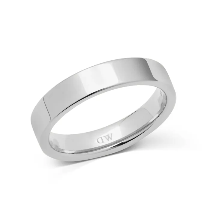 Nhẫn Daniel Wellington Line Ring Polished 4.5mm DW00401821 Màu Bạc Size 52