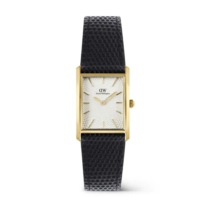 Đồng Hồ Daniel Wellington Bound Black Lizard Guilloché Gold Watch DW00100899 Màu Đen - Vàng