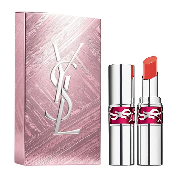 Set Son Dưỡng Yves Saint Laurent YSL Rouge Volupte Candy Glaze 11 Màu Đỏ Cam