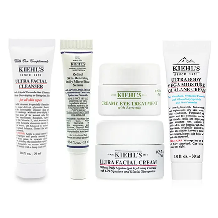 Set Dưỡng Da Kiehl's Master Moisturising Minis Gift Set For Face & Body 5 Món