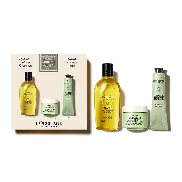 Set Dưỡng Thể Hạnh Nhân L'Occitane Amande Sublime Body Care Routine 3 Món