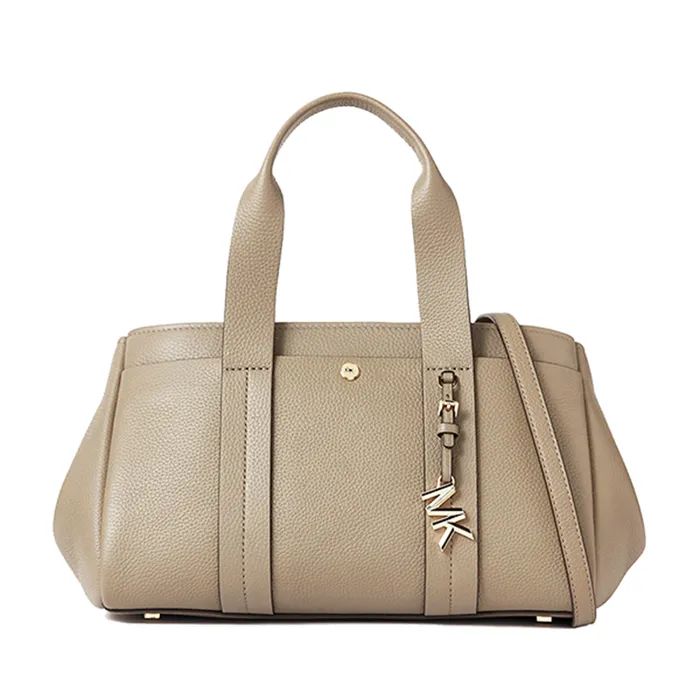 Túi Xách Tay Michael Kors MK Romee Small Satchel Leather Bag Màu Xám Nâu