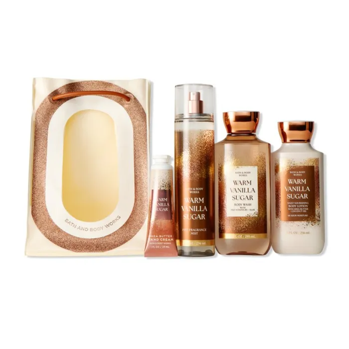 Bộ Sản Phẩm Chăm Sóc Da Bath & Body Works Warm Vanilla Sugar Gift Set