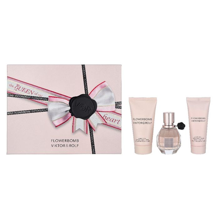Set Nước Hoa Nữ Viktor & Rolf Flowerbomb EDP 30ml + Dưỡng Thể Body Lotion 50ml + Kem Dưỡng Body Cream 40ml