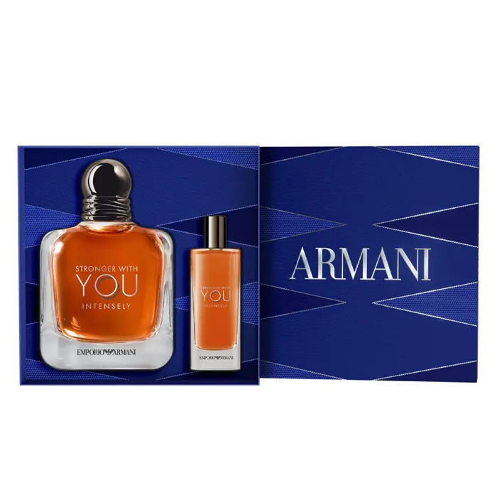 Set Nước Hoa Nam Giorgio Armani Stronger With You Intensely 2 Món (EDP 50ml + Mini 15ml)