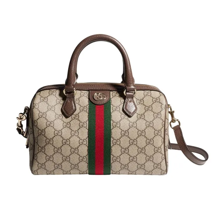 Túi Xách Tay Nữ Gucci Ophidia Medium Boston Bag ‎‎836825 FAE0J 9867 Màu Be Nâu
