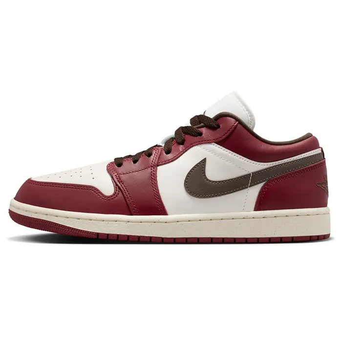 Giày Thể Thao Nam Nike Air Jordan 1 Low SE ‘Sail Baroque Brown Team Red’ IX5004-121 Màu Đỏ Trắng Size 44